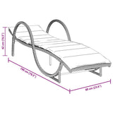 vidaXL Ligbedden 2 st met kussens poly rattan zwart