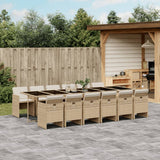 vidaXL 5-piece Garden Lounge Set with Cushions Poly Rattan Black