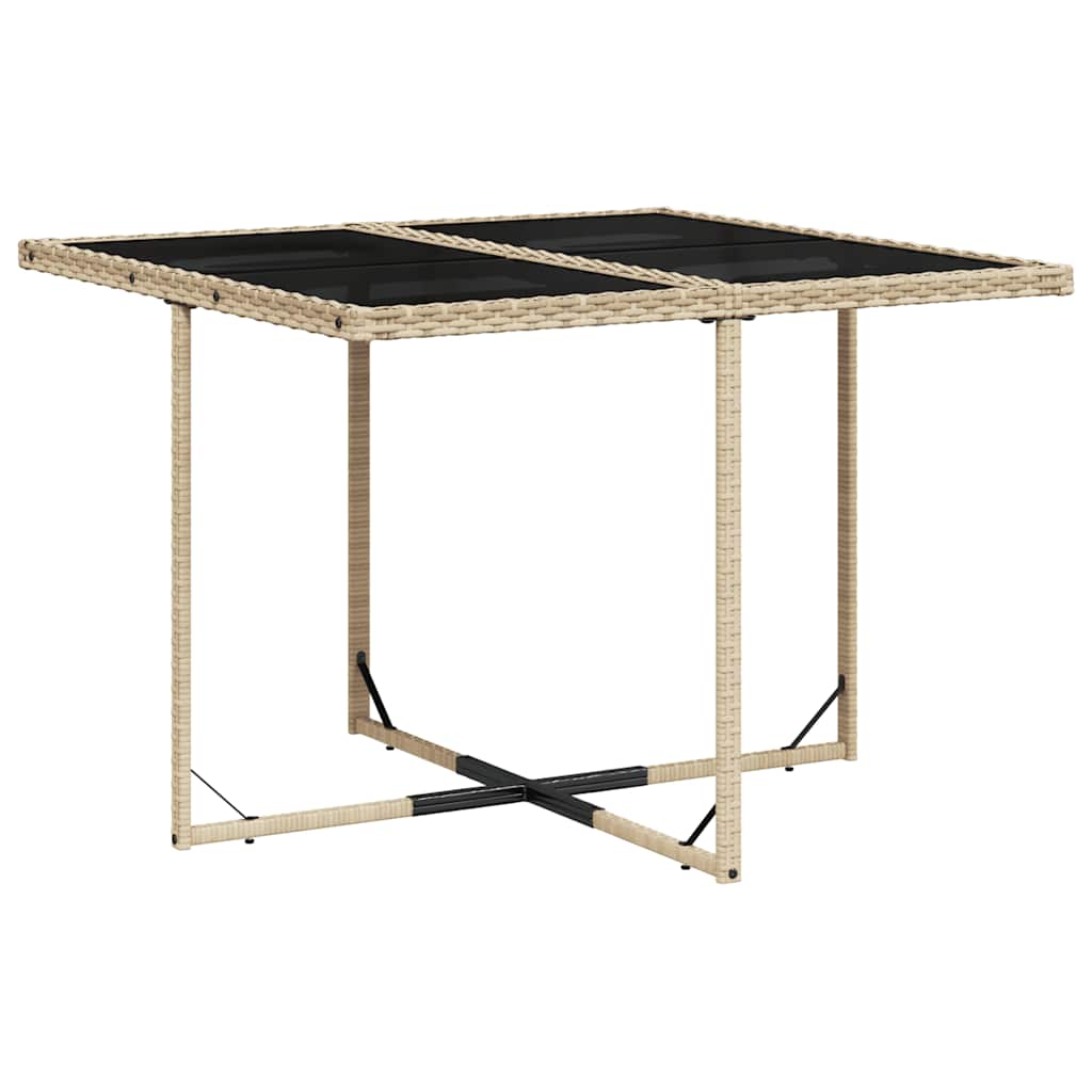 vidaXL 9-delige Tuinset poly rattan zwart