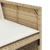 vidaXL 9-delige Tuinset poly rattan zwart