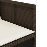 vidaXL 9-delige Tuinset poly rattan zwart