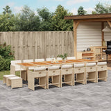 vidaXL 9-delige Tuinset poly rattan zwart