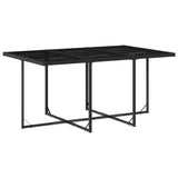 vidaXL 9-delige Tuinset poly rattan zwart