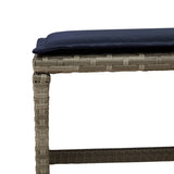 vidaXL 9-delige tuinset met kussens, grijs polyrotan