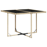 vidaXL 9-delige Tuinset poly rattan zwart