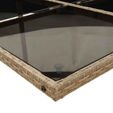 vidaXL 9-delige Tuinset poly rattan zwart