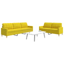 vidaXL 2-Piece Lounge Set fabric light grey