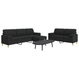 vidaXL 2-Piece Lounge Set fabric light grey
