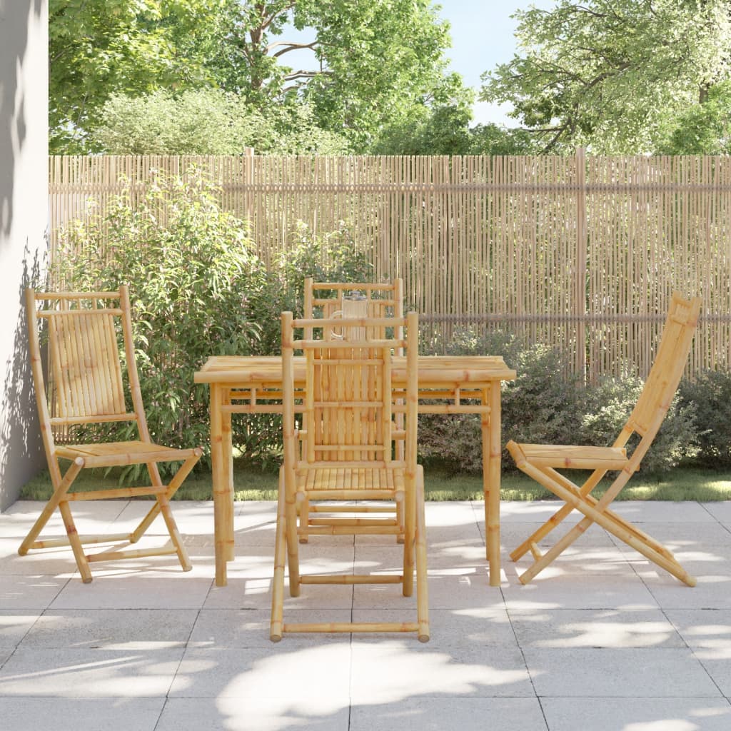 vidaXL Tuinstoelen 4 st inklapbaar 46x66x99 bamboe