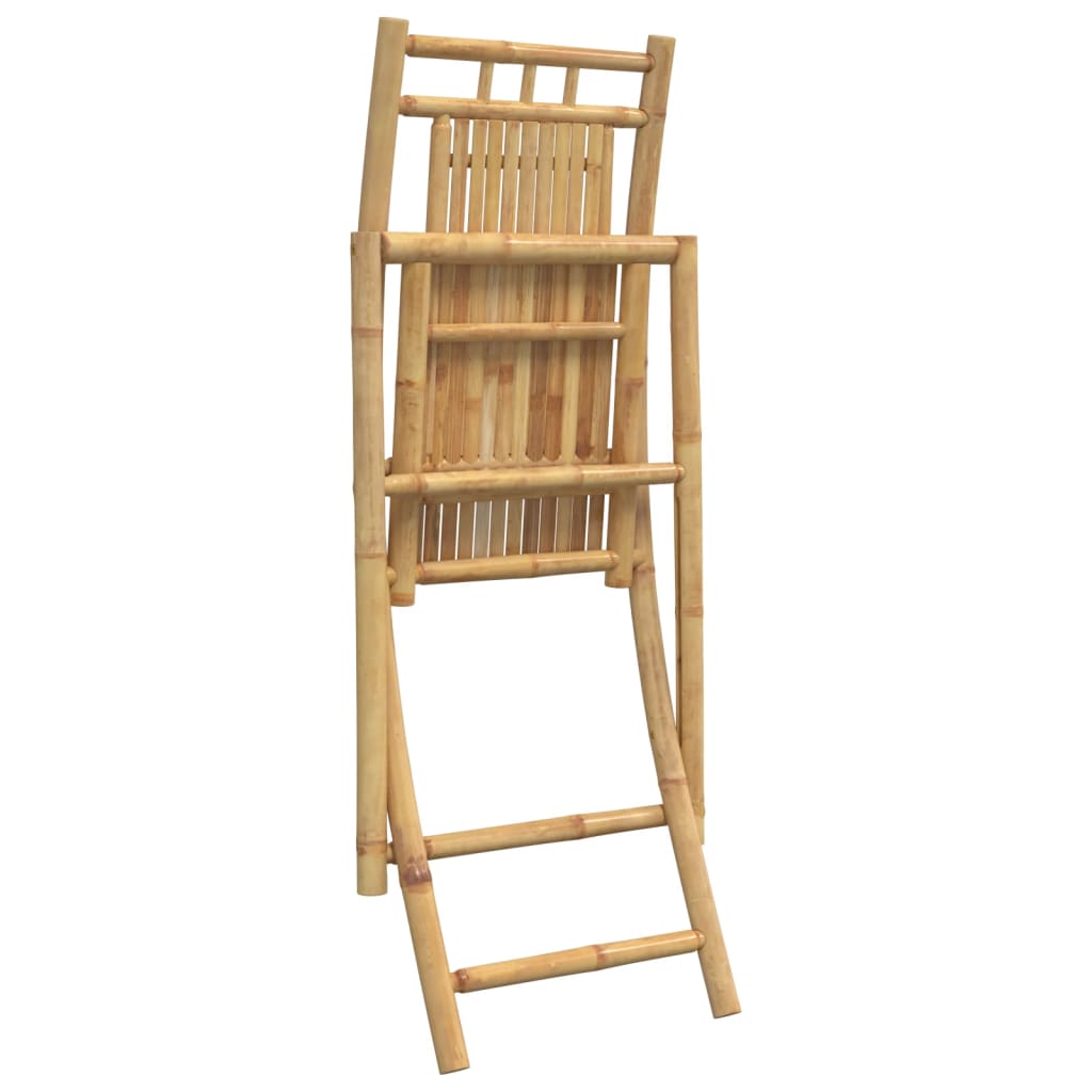 vidaXL Tuinstoelen 4 st inklapbaar 46x66x99 bamboe