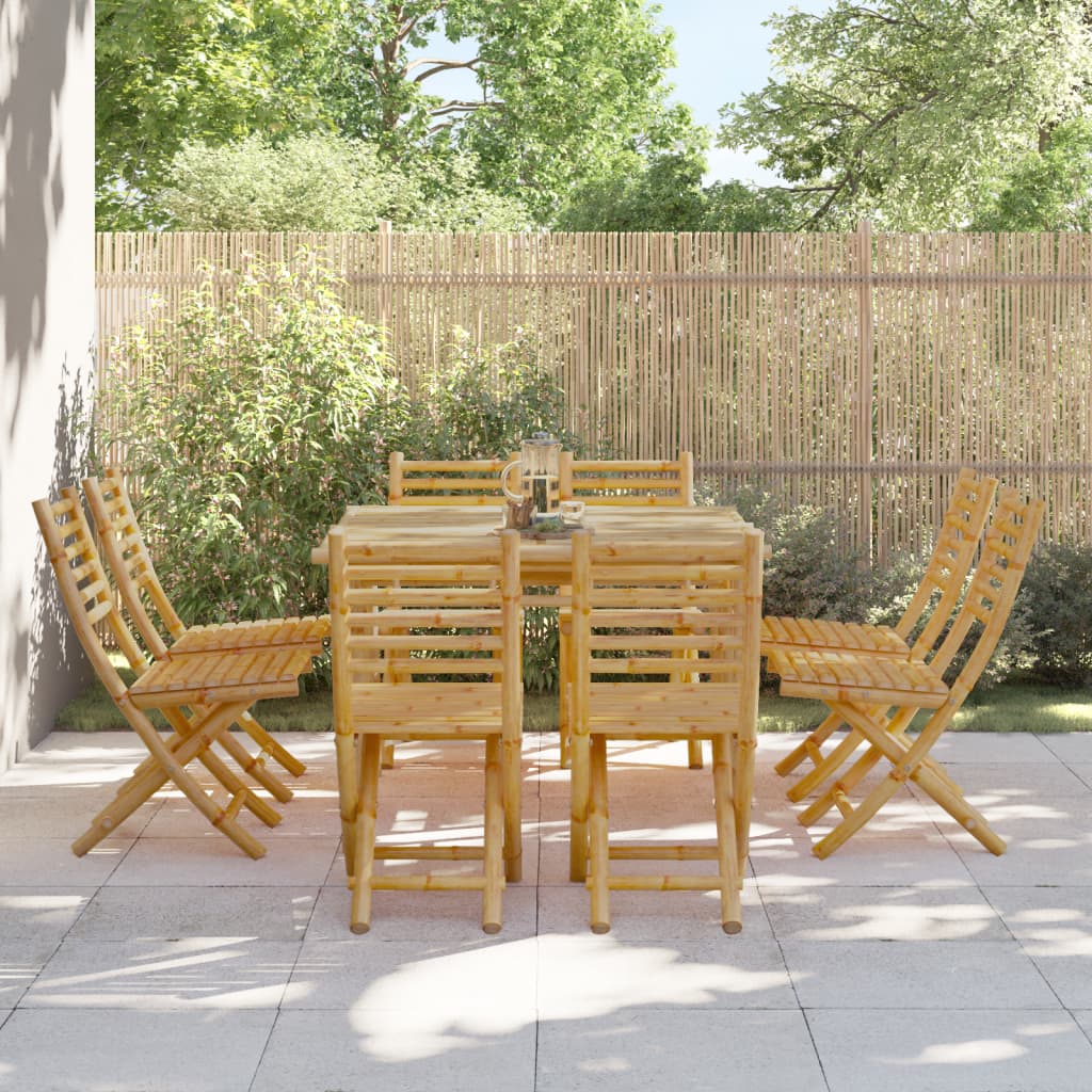 vidaXL Tuinstoelen 4 st inklapbaar 43x54x88 bamboe