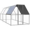 vidaXL Buitenhok voor kippen 2x2x2 m gegalvaniseerd staal