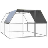 vidaXL Outdoor Chicken Coop 2x2x2 m Galvanized Steel