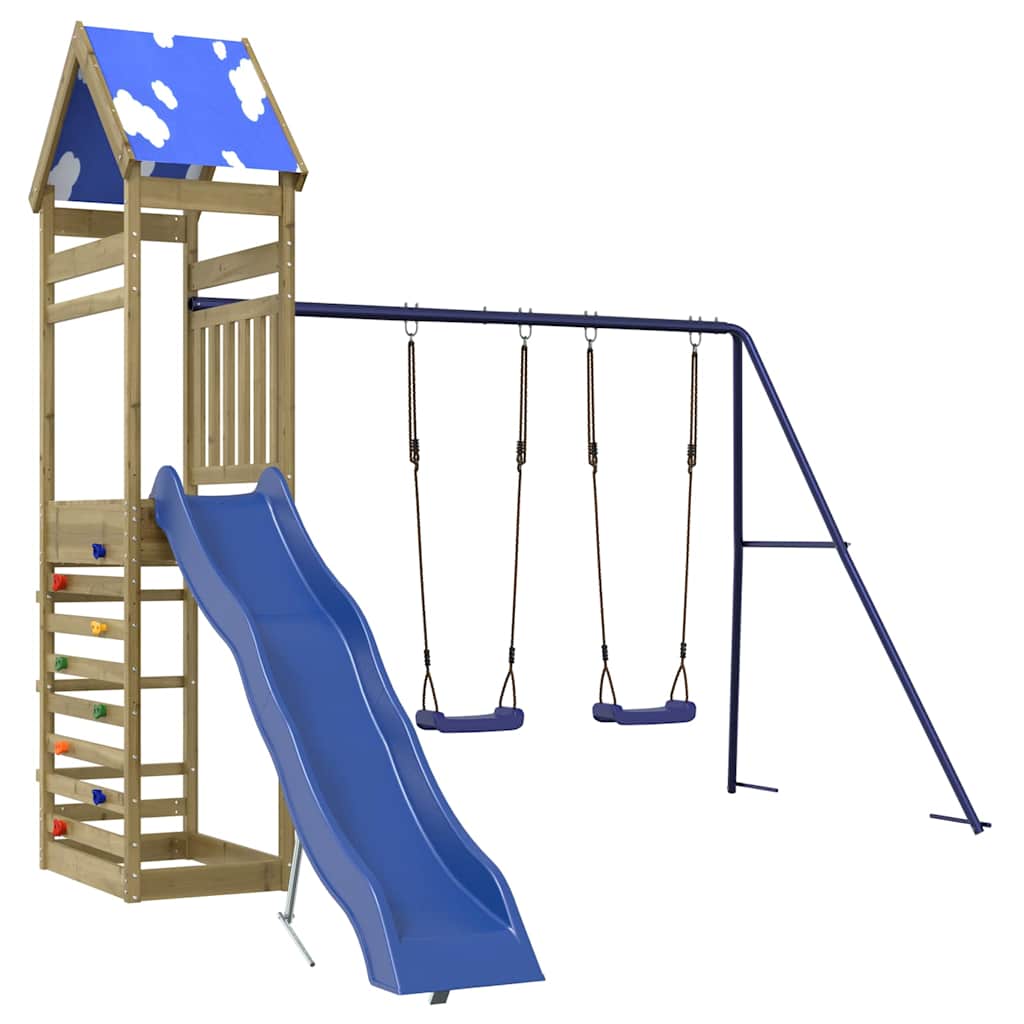 vidaXL Playhouse solid pine wood