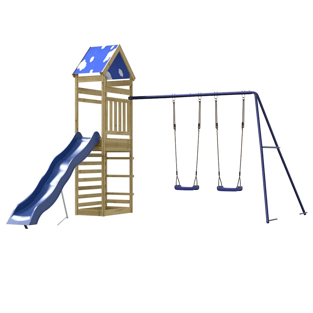 vidaXL Playhouse solid pine wood