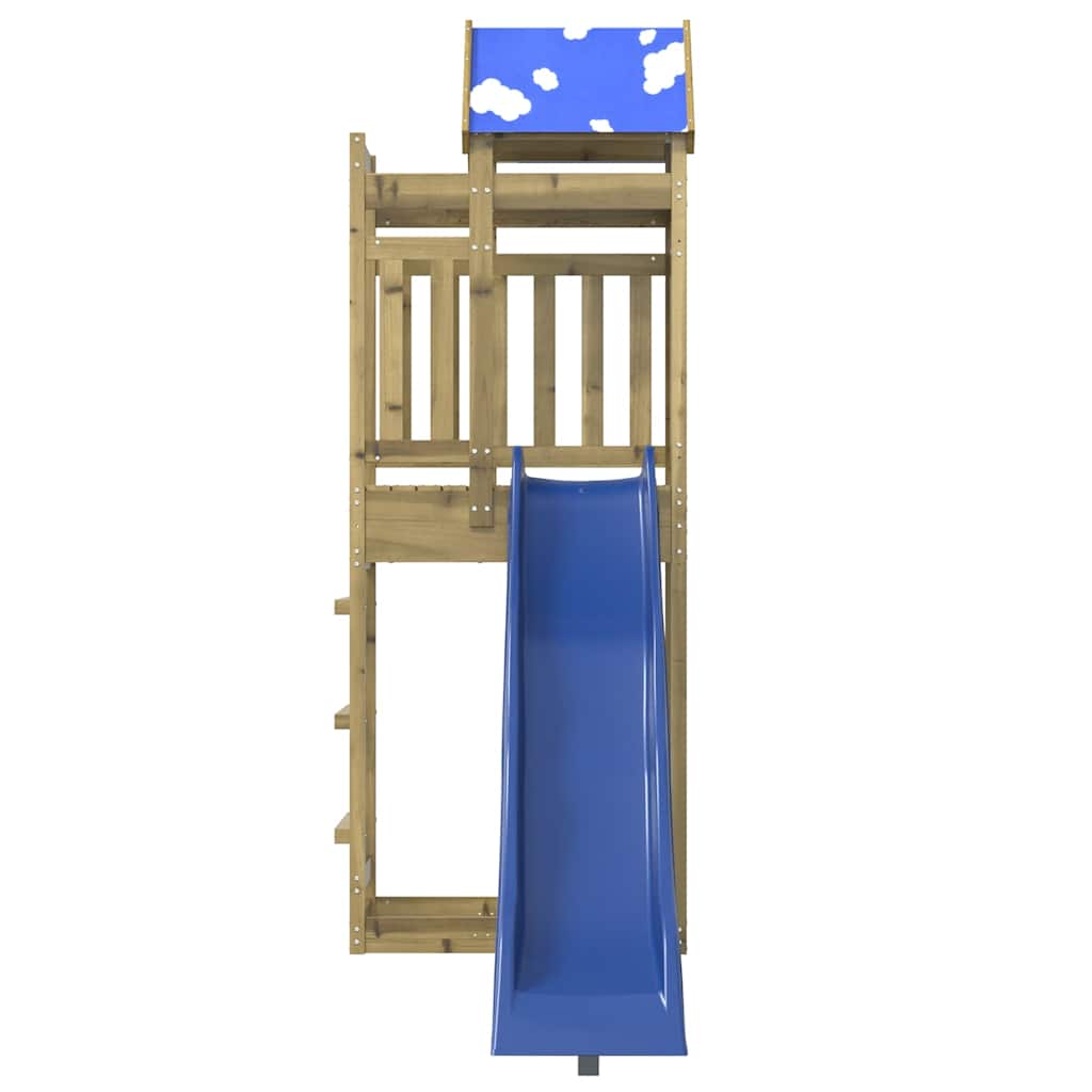 vidaXL Playhouse solid pinewood