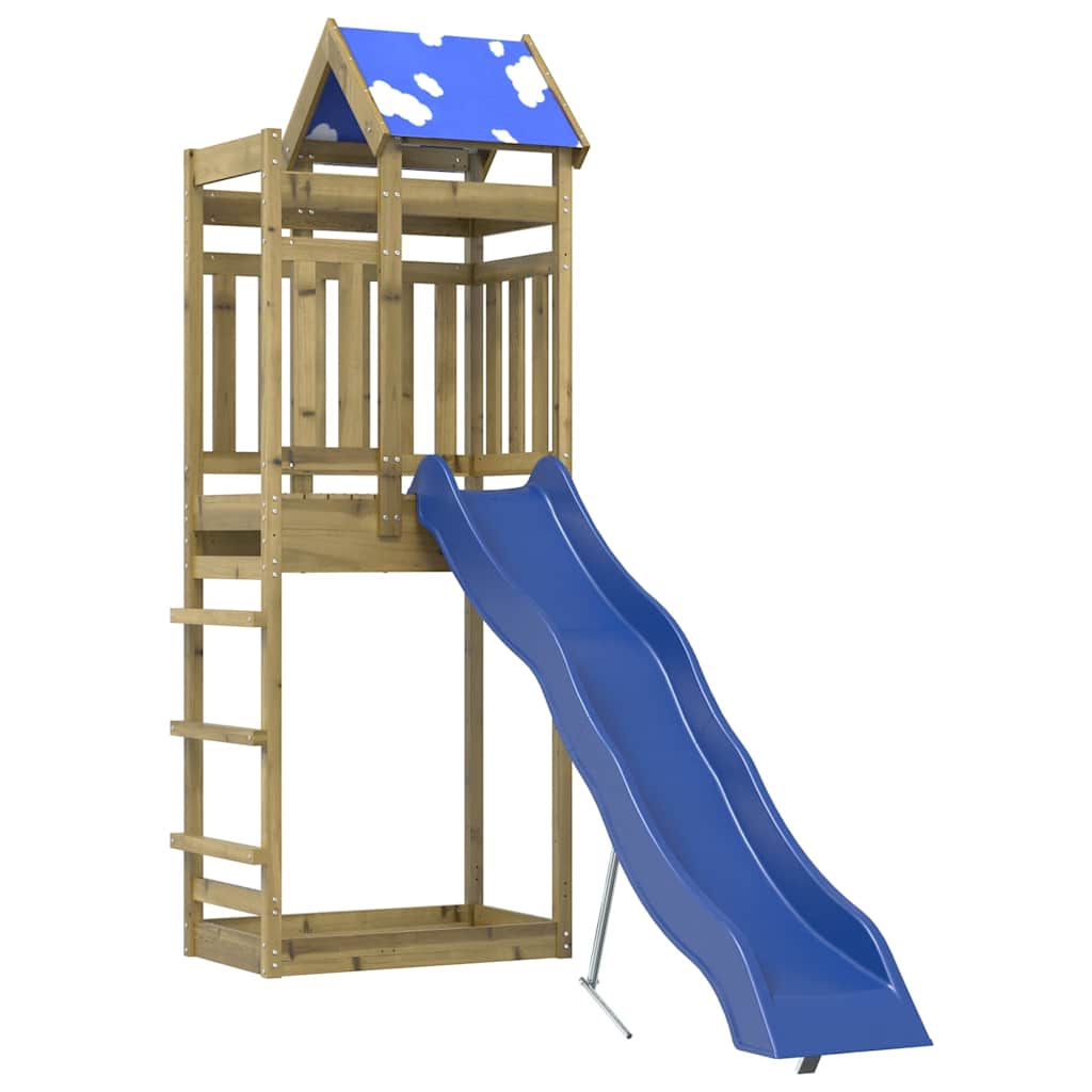 vidaXL Playhouse solid pinewood