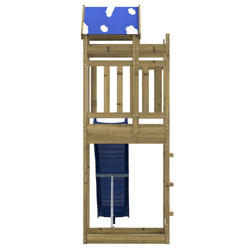 vidaXL Playhouse solid pinewood