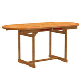 vidaXL 5-piece Garden Dining Set Solid Acacia Wood and Textilene