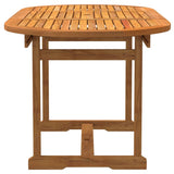 vidaXL 5-piece Garden Dining Set Solid Acacia Wood and Textilene