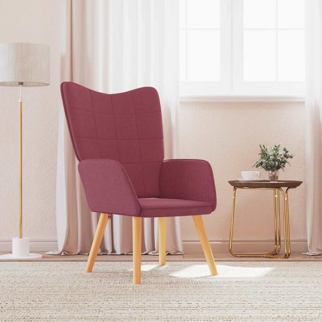 vidaXL Relaxstoel stof lichtgrijs