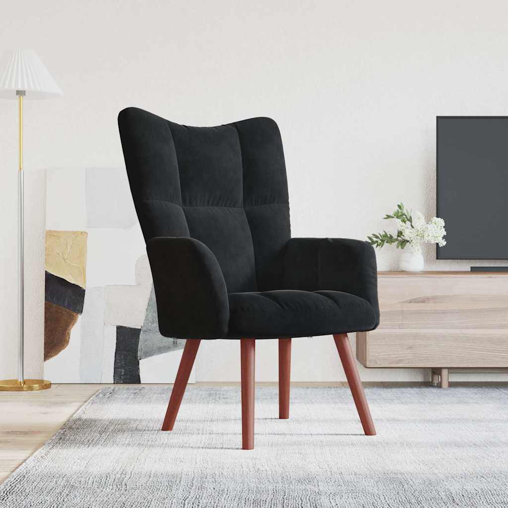 vidaXL Relaxstoel fluweel lichtgrijs