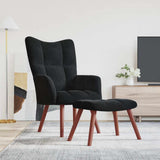 vidaXL Relaxstoel fluweel lichtgrijs