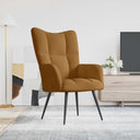 vidaXL Relaxstoel fluweel lichtgrijs