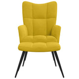 vidaXL Relaxstoel fluweel lichtgrijs