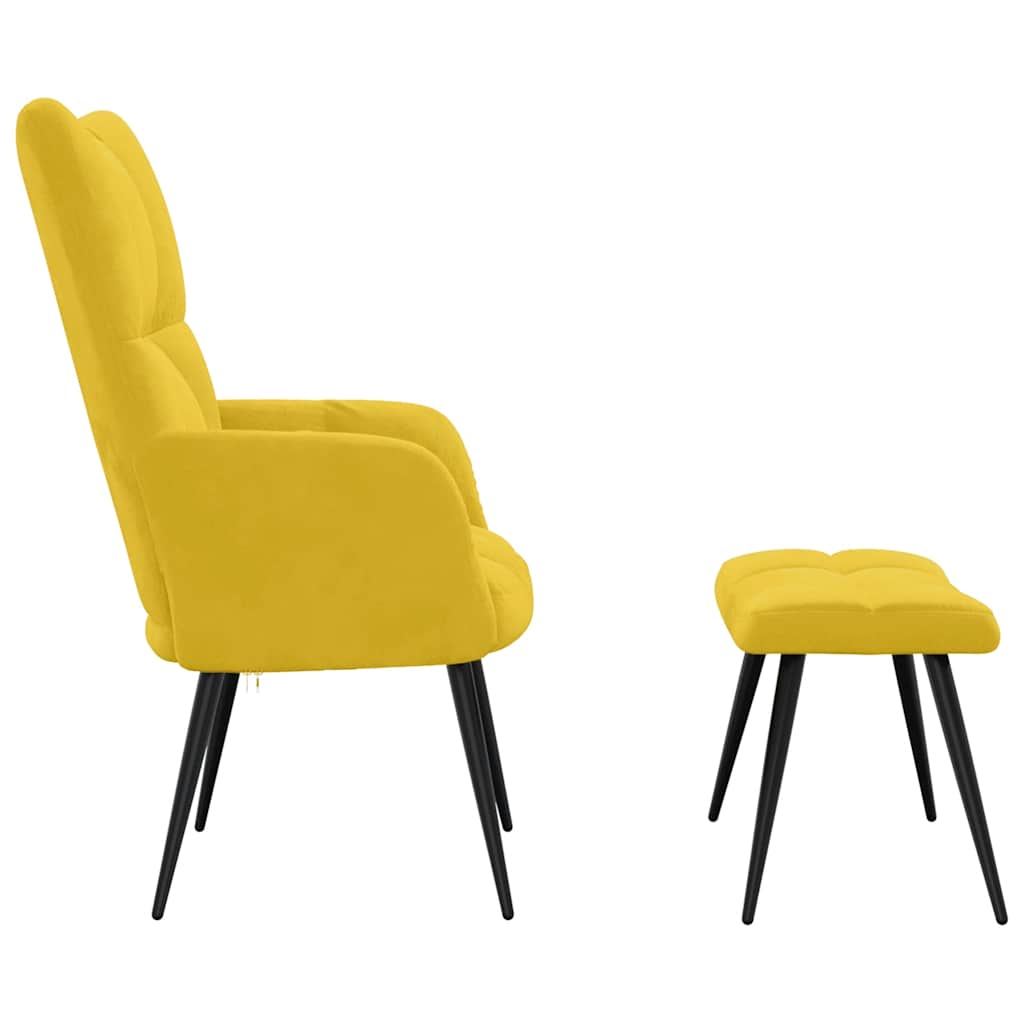 vidaXL Relaxstoel fluweel lichtgrijs