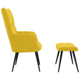 vidaXL Relaxstoel fluweel lichtgrijs