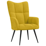 vidaXL Relaxstoel fluweel lichtgrijs