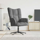 vidaXL Relaxstoel fluweel lichtgrijs
