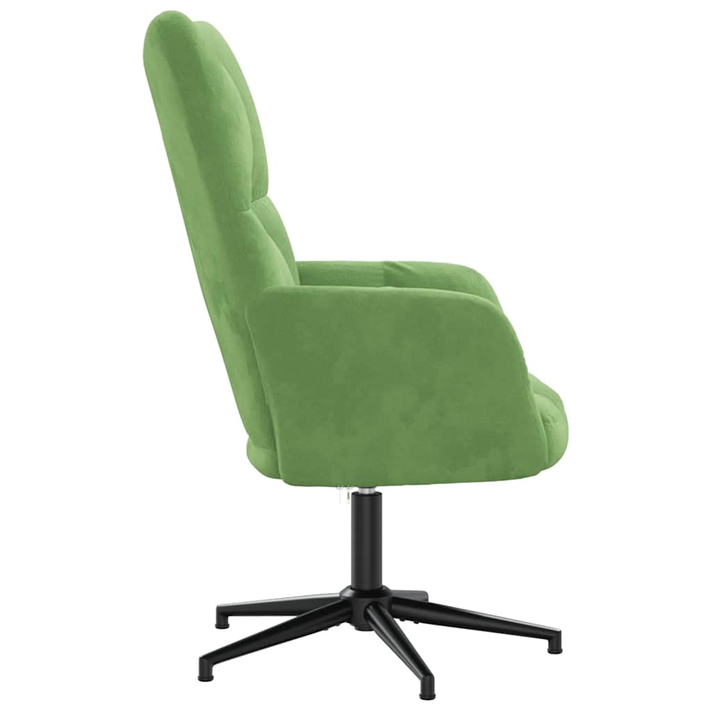 vidaXL Relaxstoel fluweel lichtgrijs