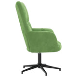 vidaXL Relaxstoel fluweel lichtgrijs