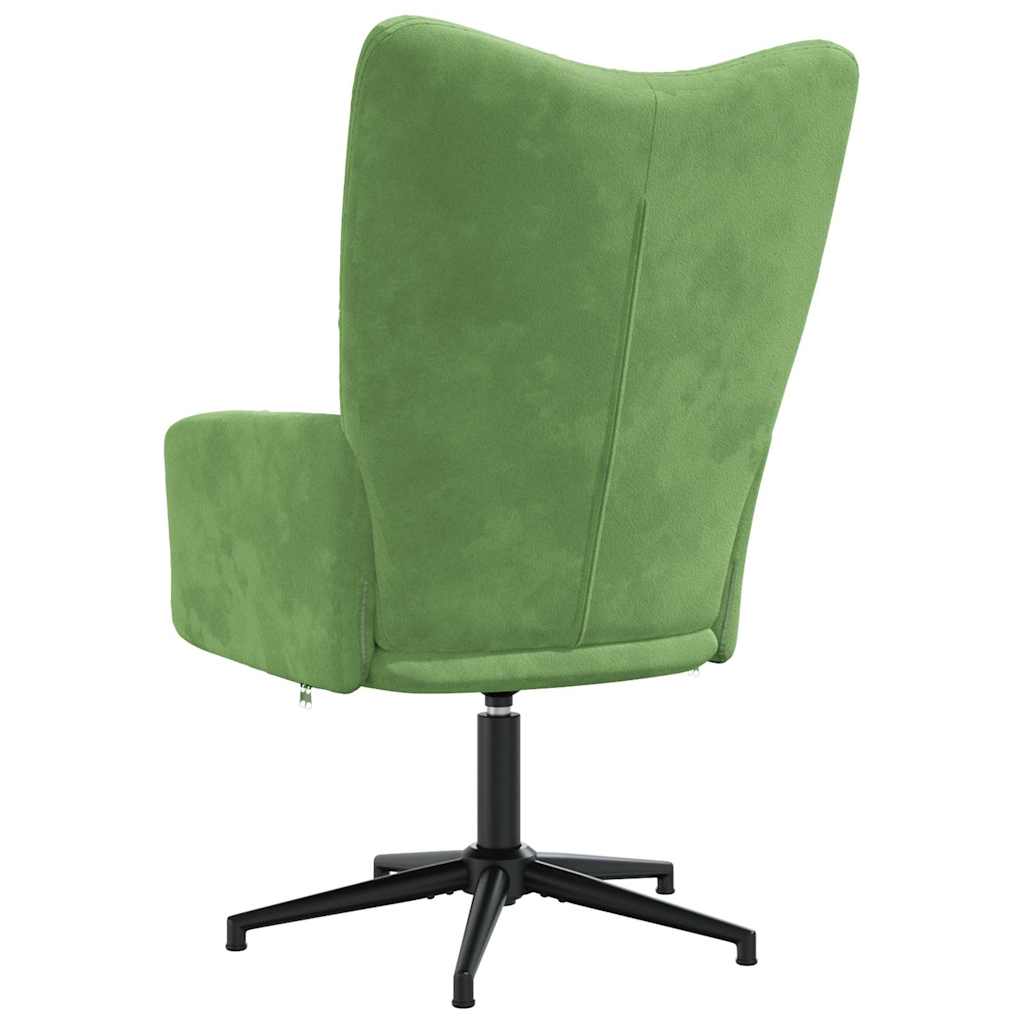 vidaXL Relaxstoel fluweel lichtgrijs