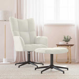 vidaXL Relaxstoel fluweel lichtgrijs