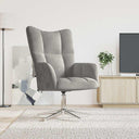 vidaXL Recliner velvet light grey