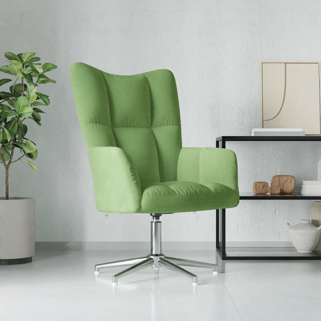 vidaXL Recliner velvet light grey