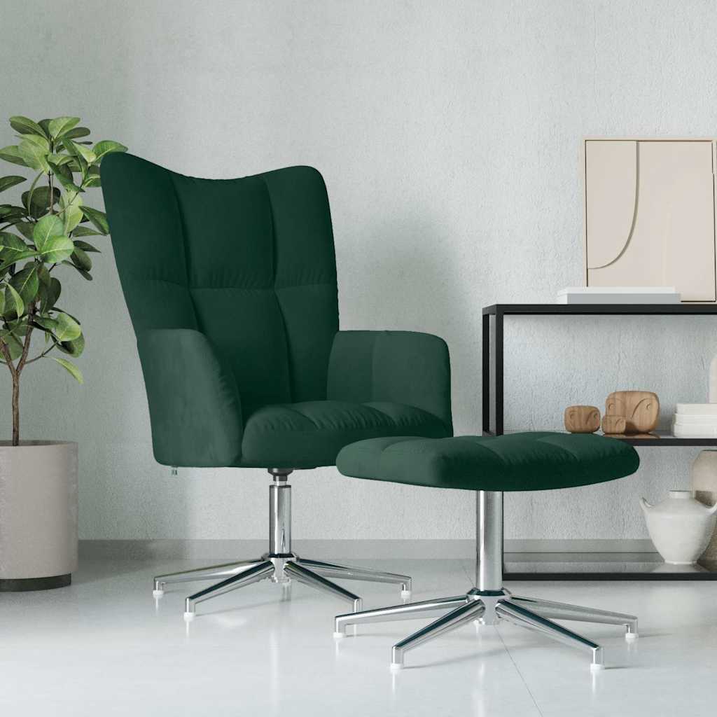 vidaXL Recliner velvet light grey