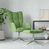 vidaXL Recliner velvet light grey