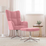vidaXL Recliner velvet light grey