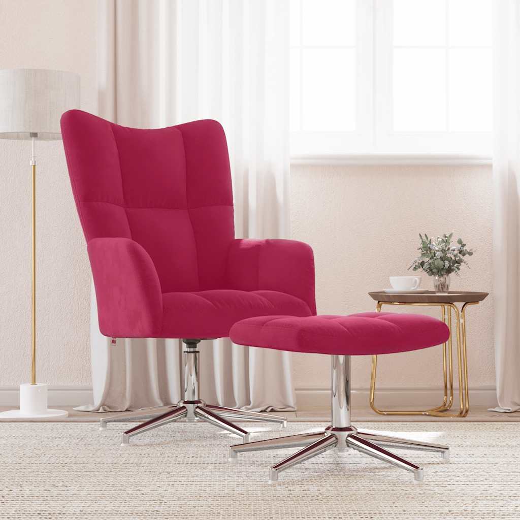 vidaXL Recliner velvet light grey