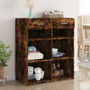 vidaXL Sideboard 80x42.5x93 cm engineered wood white