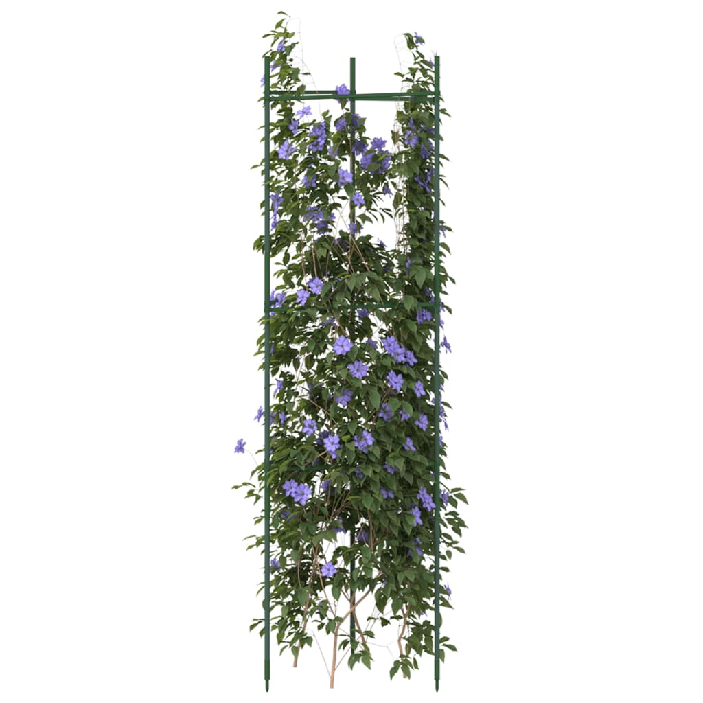 vidaXL Tomatenkooien 4 st 116 cm staal en polypropeen
