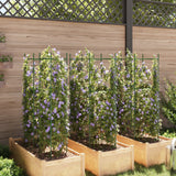 vidaXL Tomatenkooien 4 st 116 cm staal en polypropeen