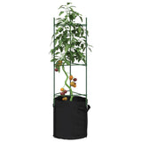vidaXL Tomatenkooien 4 st 116 cm staal en polypropeen