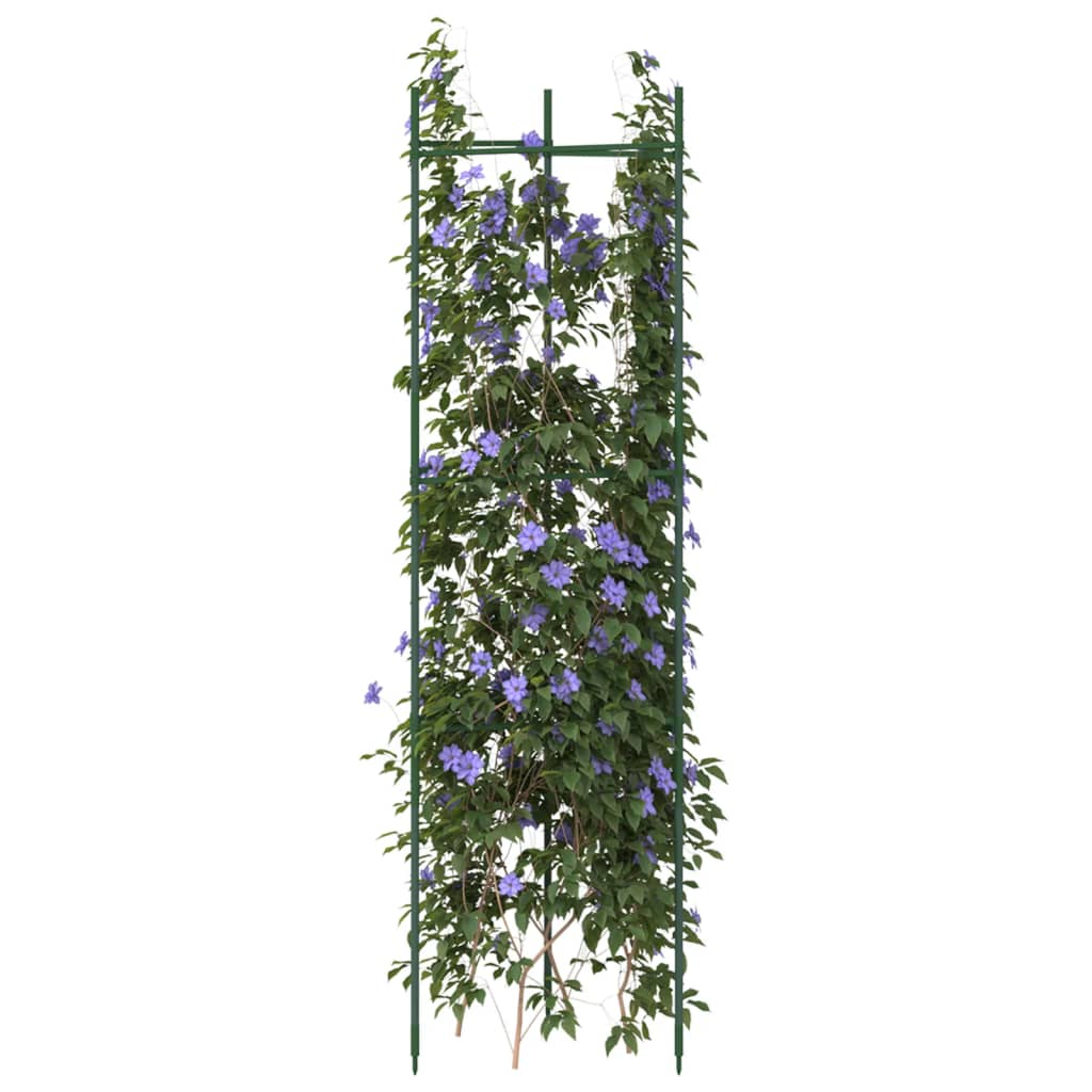 vidaXL Tomatenkooien 4 st 116 cm staal en polypropeen