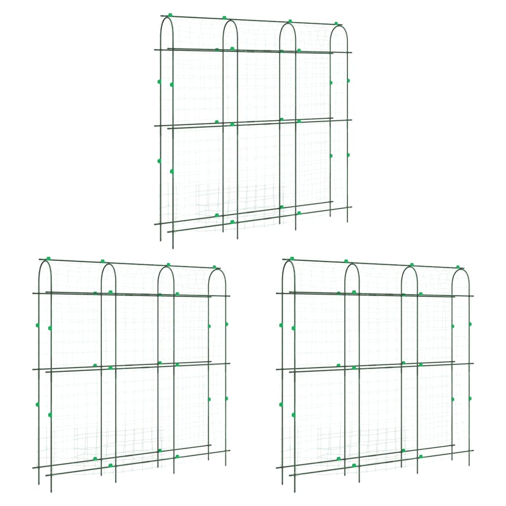 vidaXL Plantenklimrekken 2 st U-frame staal