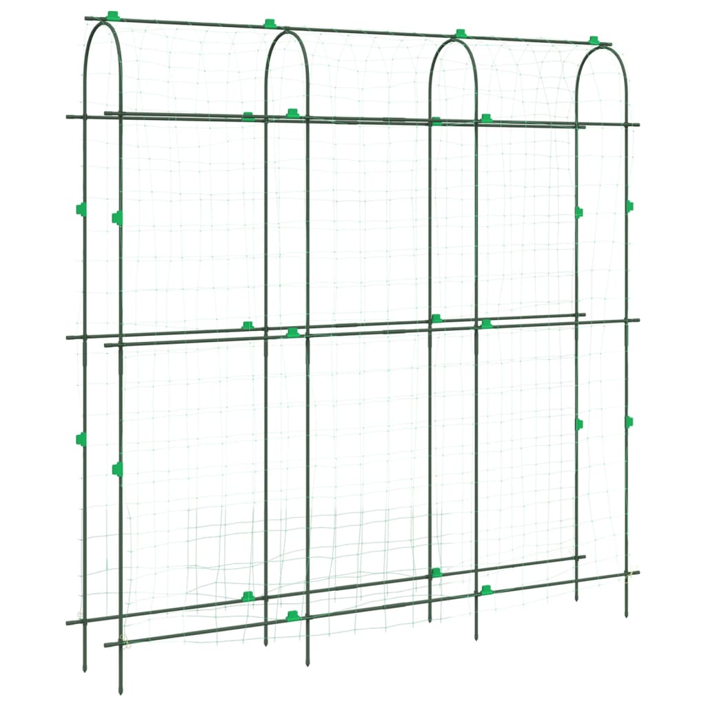 vidaXL Plantenklimrekken 2 st U-frame staal